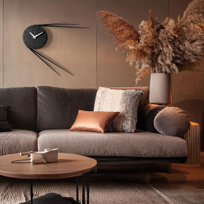 Arti e Mestieri - Modello: Traslo - Orologio da parete di design in metallo con lancette estese e struttura moderna - SKU: 0OR3992 