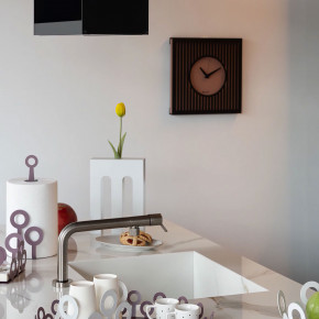 Arti e Mestieri - Modello: Tiffany - Orologio da parete compatto in metallo con design geometrico e stile moderno - SKU: 0OR5014