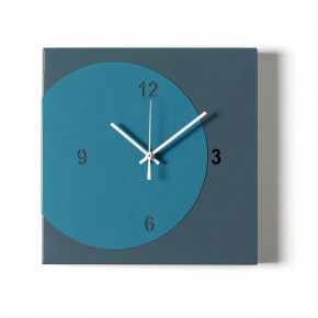 Arti e Mestieri - Modello: Ecleo - Orologio da parete quadrato in metallo dal design minimal e geometrico - SKU: 0OR5064 