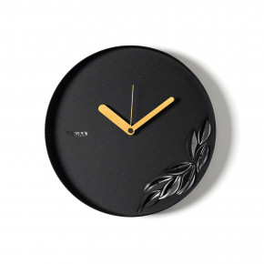 Arti e Mestieri - Modello: Alba - Orologio da parete rotondo in metallo con decoro moderno con foglia - SKU: 0OR5000