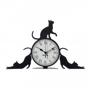 Arti e Mestieri - Modello: Cattitude - Orologio da tavolo in metallo dal design particolare - SKU: 0OR3893 
