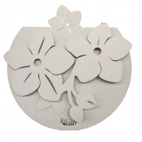 Arti e Mestieri - Modello: Fior di Loto - Porta umidificatore in metallo e vaschetta in ceramica di design - SKU: 0UM11246 
