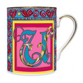 Baci Milano - Modello: Ortigia - Mug in porcellana dal design classico "lettera U" - Colore: Multicolore - SKU: MUG.ORTU - Codice EAN: 8056209637044 