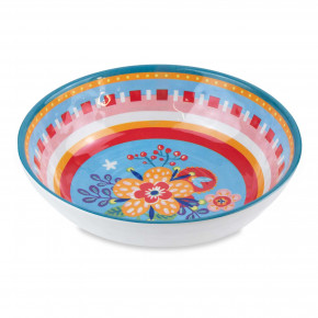 Baci Milano - Modello: Mamma Mia - Piatto fondo in melammina dal design moderno - Colore: Azzurro - SKU: PL2.MAM01 - Codice EAN: 8059793464546 