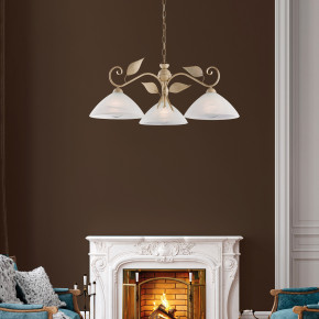 Be Light - Modello: Esse - Lampadario rotondo classico in metallo con 3 diffusori in vetro - Attacco Lampadina: E27 - 3 Lampadine - Watt 55W - Dimmerabile: NO - Grado di Protezione: IP20 - Classe Energetica: A - SKU: BL313-3 