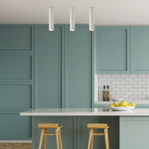 Be Light - Modello: Dag - Lampada da soffitto in metallo con diffusore cilindrico dal design moderno - Attacco Lampadina: GU10 - 1 Lampadina - Watt 35W - Dimmerabile: NO - Grado di Protezione: IP20 - Classe Energetica: A - SKU: BL297-PL1 