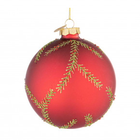 Bizzotto - Modello: Woods - Pallina di natale woods d.10 - Colore: Rosso - SKU: B0978128 - Codice EAN: 8051836735149 