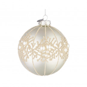 Bizzotto - Modello: Gem - Pallina per albero di natale gem d.10 - Colore: Bianco - SKU: B0978461 - Codice EAN: 8051836742758