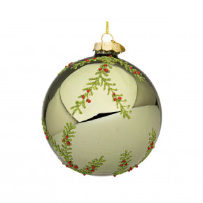 Bizzotto - Modello: Woods - Pallina per albero di natale woods d.10 - Colore: Verde - SKU: B0978130 - Codice EAN: 8051836760370