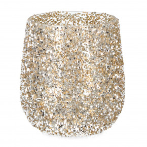 Bizzotto - Modello: Brillant - Portacandela con brillantini d.15 - Colore: Oro - SKU: B0976405 - Codice EAN: 8051836698680