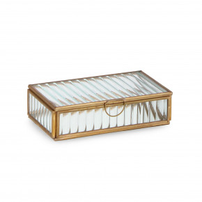 Bizzotto - Portagioie piccolo con coperchio in ottone e vetro Tehri - SKU: B0187077 - Codice EAN: 8051836585508 