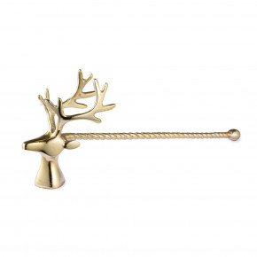 Bizzotto - Modello: Glower - Spegni candela in alluminio con testa di renna - Colore: Oro - SKU: B0976769 - Codice EAN: 8051836705081