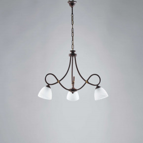 Be Light - Modello: Dallas - Lampadario piccolo con paralumi in vetro e struttura in metallo - Attacco Lampadina: E14 - 3 Lampadine - Watt 40W - Dimmerabile: NO - Grado di Protezione: IP20 - Classe Energetica: A+ - SKU: BL217-3