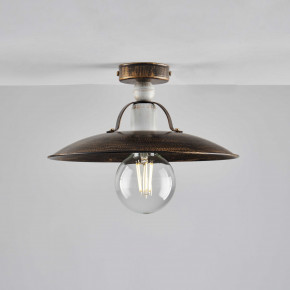 Be Light - Modello: Cantina - Plafoniera da soffitto con struttura in metallo dalle linee classiche/rustiche - Attacco Lampadina: E27 - 1 Lampadina - Watt 60W - Dimmerabile: NO - Grado di Protezione: IP20 - Classe Energetica: A+ - SKU: BL234-PL1