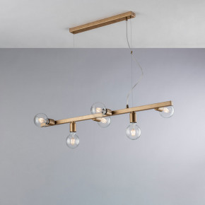 Bonetti Illumina - Modello: Fabian - Lampada a sospensione moderna media con struttura in metallo - Attacco Lampadina: E27 - 6 Lampadine - Watt 55W - Dimmerabile: NO - Grado di Protezione: IP20 - Classe Energetica: A - SKU: BL293-6