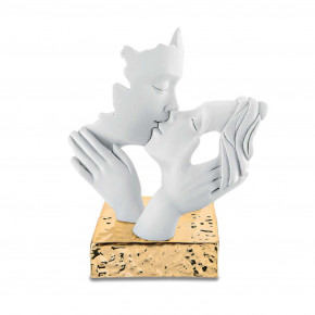 Bongelli Preziosi - Modello: Face - Bomboniera per matrimonio - Scultura in marmorino con volti che si baciano - SKU: ME2345/1 