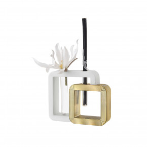 Bongelli Preziosi - Modello: Double - Bomboniera per matrimonio - Vaso quadrato elegante in marmorino con profumatore - SKU: ME2336/1 