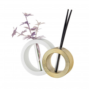 Bongelli Preziosi - Modello: Double - Bomboniera per matrimonio - Vaso rotondo elegante in marmorino con profumatore - SKU: ME2337/1 