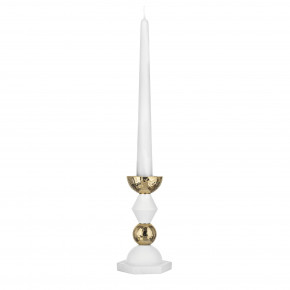 Bongelli Preziosi - Modello: Liberty - Candelabro basso in marmorino per una candela dal design elegante - SKU: ME2674/1 