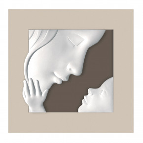 Bongelli Preziosi - Capezzale piccolo con la maternità in marmorino e cornice in legno - SKU: ME2517/1