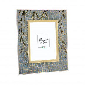 Bongelli Preziosi - Modello: Mosaico - Cornice portafoto in vetro dal design moderno - Colore: Oro - Foto 13x18 - SKU: CR421/OR 