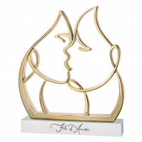 Bongelli Preziosi - Scultura da tavolo grande in marmorino con coppia che si bacia - SKU: ME2498/2 