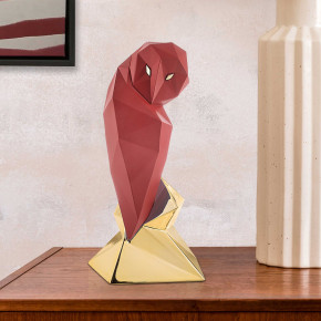 Bongelli Preziosi - Modello: Modern Animal - Scultura da tavolo Gufo piccola in marmorino dal design moderno ed elegante - SKU: ME2341/2 