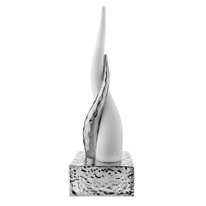 Bongelli Preziosi - Modello: Corni - Scultura da tavolo piccola con corni intrecciati e base argentata - SKU: ME2613/1AG 