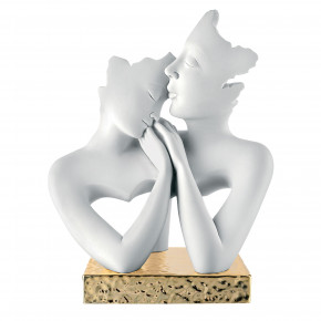 Bongelli Preziosi - Scultura da tavolo piccola in marmorino dal design moderno con coppia innamorati - SKU: ME2506/1 