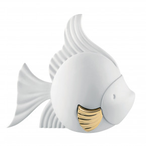 Bongelli Preziosi - Scultura da tavolo piccola in marmorino dal design moderno pesciolino - SKU: ME2515/1 
