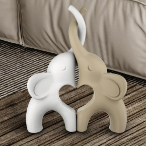 Bongelli Preziosi - Modello: Elefanti - Scultura in marmorino dal design moderno - SKU: ME2621/2 