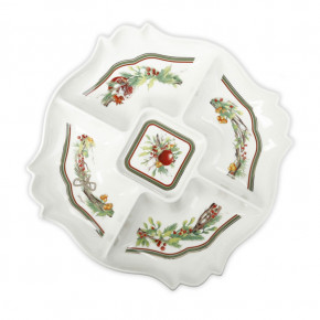 Brandani - Modello: Carol - Antipastiera con 4 scomparti in porcellana - Colore: Bianco - SKU: B89976 - Codice EAN: 8029722899763 