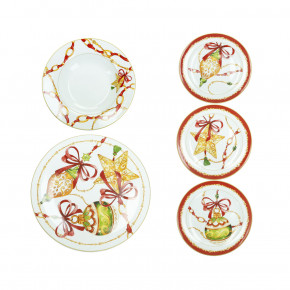 Brandani - Modello: Gioco di luci - Set 18 pezzi piatti in porcellana - Colore: Multicolore - SKU: B89692 - Codice EAN: 8029722896922 