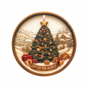 Brandani - Modello: Bianco Natale - Sottopentola in ceramica con base in sughero a tema natalizio - Colore: Multicolore - SKU: B81146 - Codice EAN: 8029722811468 