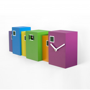 Progetti - - Design By: Eloisa Libera Orologio da parete a cucù moderno "Burano" - Colore: Multicolore - SKU: 020650 - Codice EAN: 8056746082048 