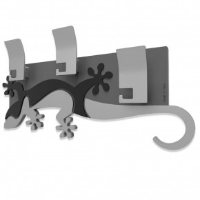 CalleaDesign - Modello: Geco Arrampicante - Appendiabiti da parete lineare - SKU: 54-13-2 