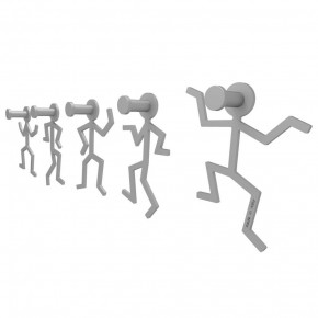 CalleaDesign - Modello: Omini - Appendiabiti da Parete - SKU: 13-002 