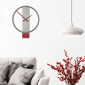 CalleaDesign - Modello: Kurt - Orologio a pendolo in legno dal design moderno per cucina o soggiorno - SKU: 11-011 