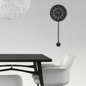 CalleaDesign - Modello: Philip - Orologio da parete a pendolo in legno dal design moderno - SKU: 11-007 