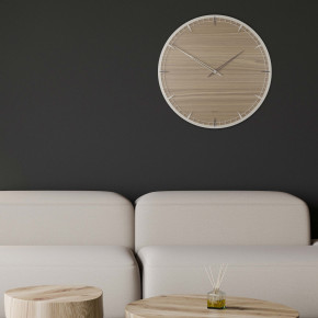 CalleaDesign - Modello: Eloise - Orologio da parete grande rotondo in legno dal design moderno ed elegante - SKU: 10-221 