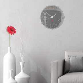 CalleaDesign - Modello: Golfo di Trieste - Orologio da parete rotondo in legno dal design moderno ed elegante - SKU: 10-136 