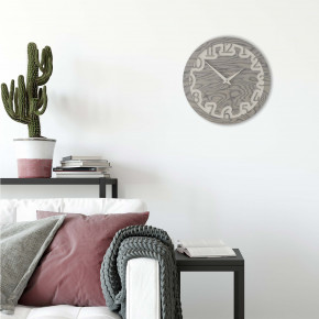 CalleaDesign - Modello: Labirinto - Orologio da parete rotondo in legno dal design moderno - SKU: 10-002