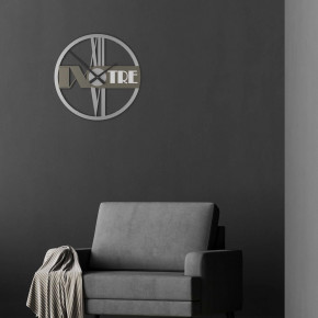 CalleaDesign - Modello: Olivia - Orologio da parete rotondo in legno con numeri decorativi e design moderno - SKU: 10-139 