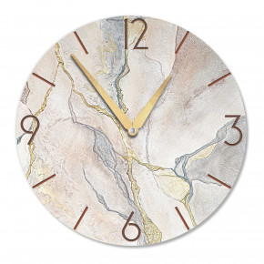 Cartapietra - Modello: Tempo che Crea - Orologio da parete rotondo medio con bassorilievo con retro in legno massello - SKU: OT4896 