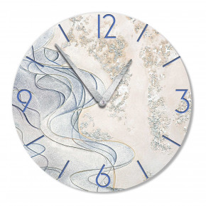 Cartapietra - Modello: Tesoro Sommerso - Orologio da parete rotondo medio con bassorilievo con retro in legno massello - SKU: OT4895 