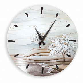 Cartapietra - Modello: Albero dei Sogni - Orologio da parete rotondo moderno con bassorilievo con retro in legno massello - SKU: 445106 