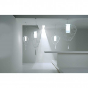 Karman - Modello: Cell - - Design By: Matteo Ugolini Sospensione stretta - Colore: Bianco - Attacco Lampadina: E27 - 1 Lampadina - Watt 60W - Dimmerabile: NO - Classe Energetica: A++ - SKU: SE612B 