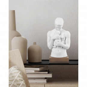 Bongelli Preziosi - Scultura da tavolo moderno con base colorata "Abbraccio di papà" - SKU: ME1920 