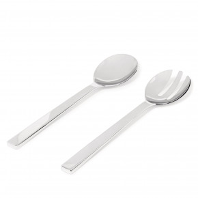 Alessi - Modello: Santiago - - Design By: David Chipperfield Posate Insalata Set 2pz - Colore: Acciaio - SKU: DC05/14 - Codice EAN: 8003299959181 