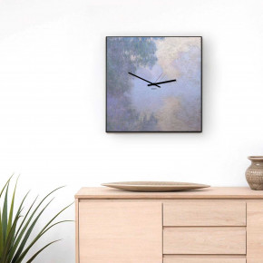 Design Object - Orologio da parete in metallo quadrato dal design moderno "Monet" - SKU: IT910 